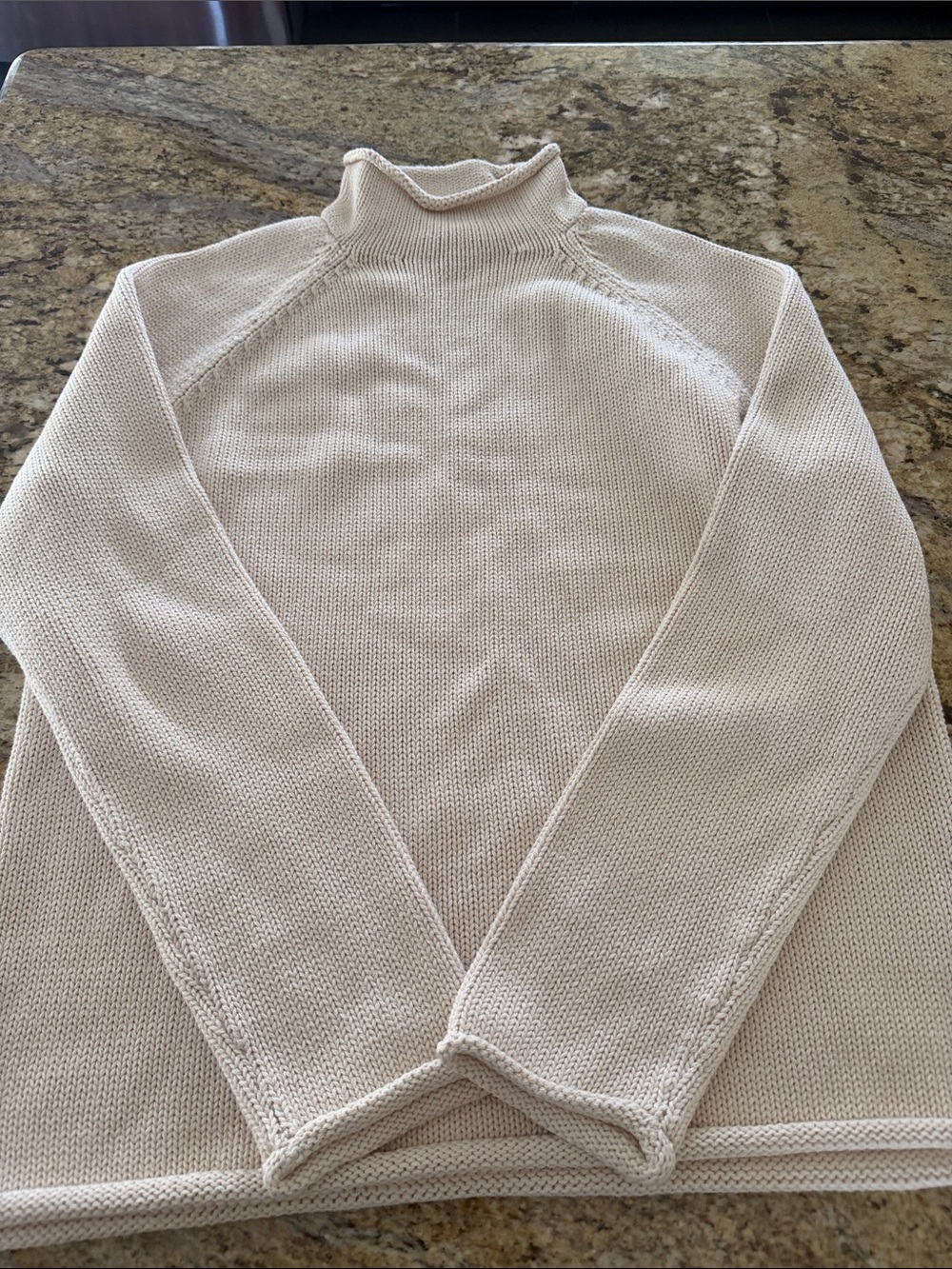 Women’s Cream Turtleneck Sweater